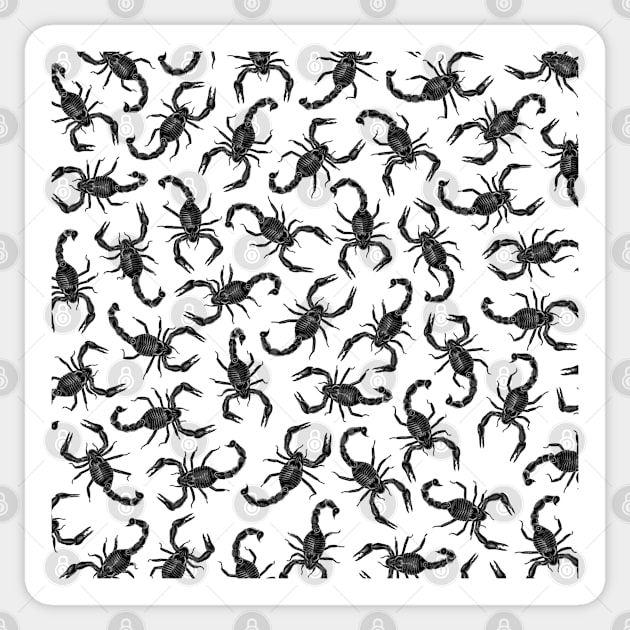 Scorpion Swarm Sticker by Grandeduc